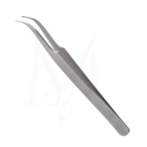 Stainless Steel Curved Tip Eyelash Tweezer (MI-E-5F668)