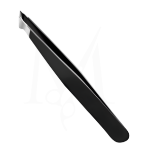 Curved Oblique-Tip Tweezer